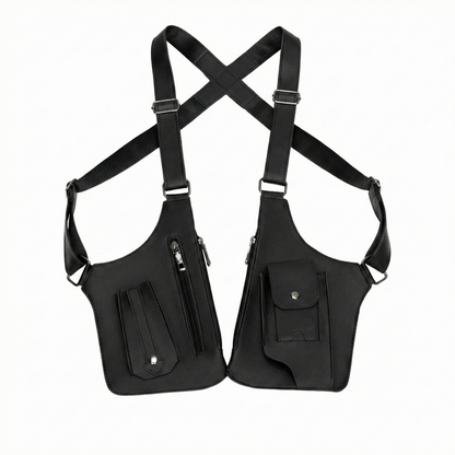 Sacoche d'Aisselle Antivol pour Homme et Femme – Sac d'Épaule Discret pour Téléphone, Portefeuille et Clés