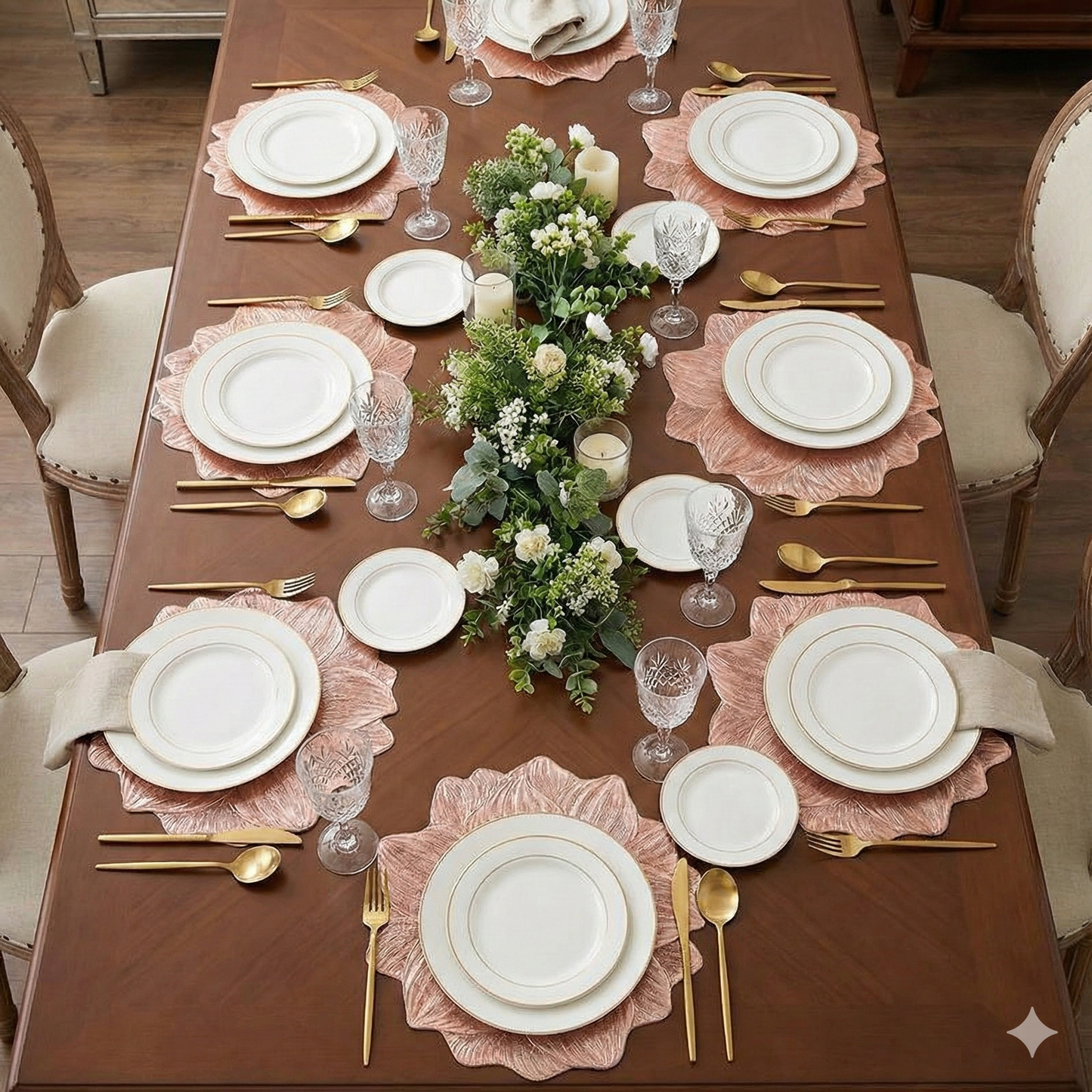 Sets de Table Floraux – Anti-taches & Imperméables-Lot de 2