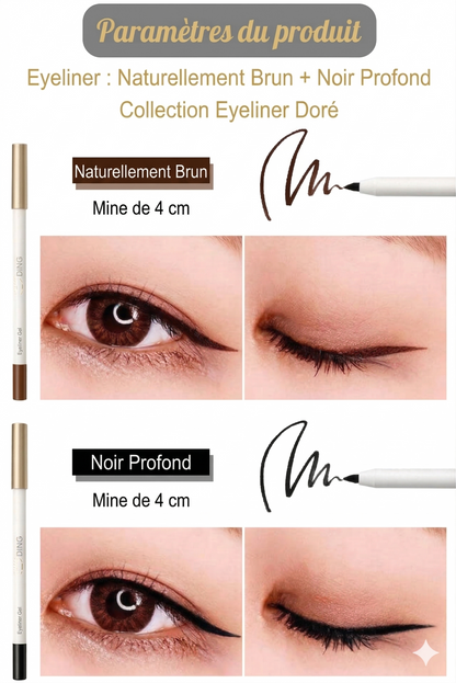 Eyeliner Waterproof Séchage Rapide – Longue Tenue