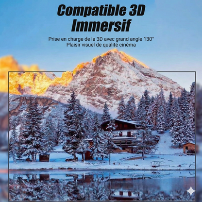 Écran de Projection Portable 4K Anti-Lumière – Toile Pliable et Occultante pour Home Cinéma