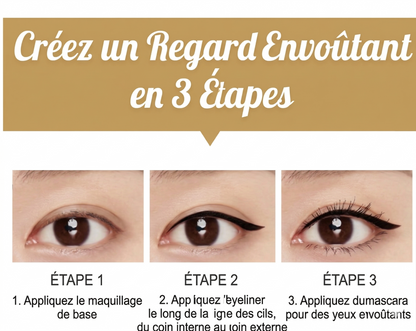 Eyeliner Waterproof Séchage Rapide – Longue Tenue