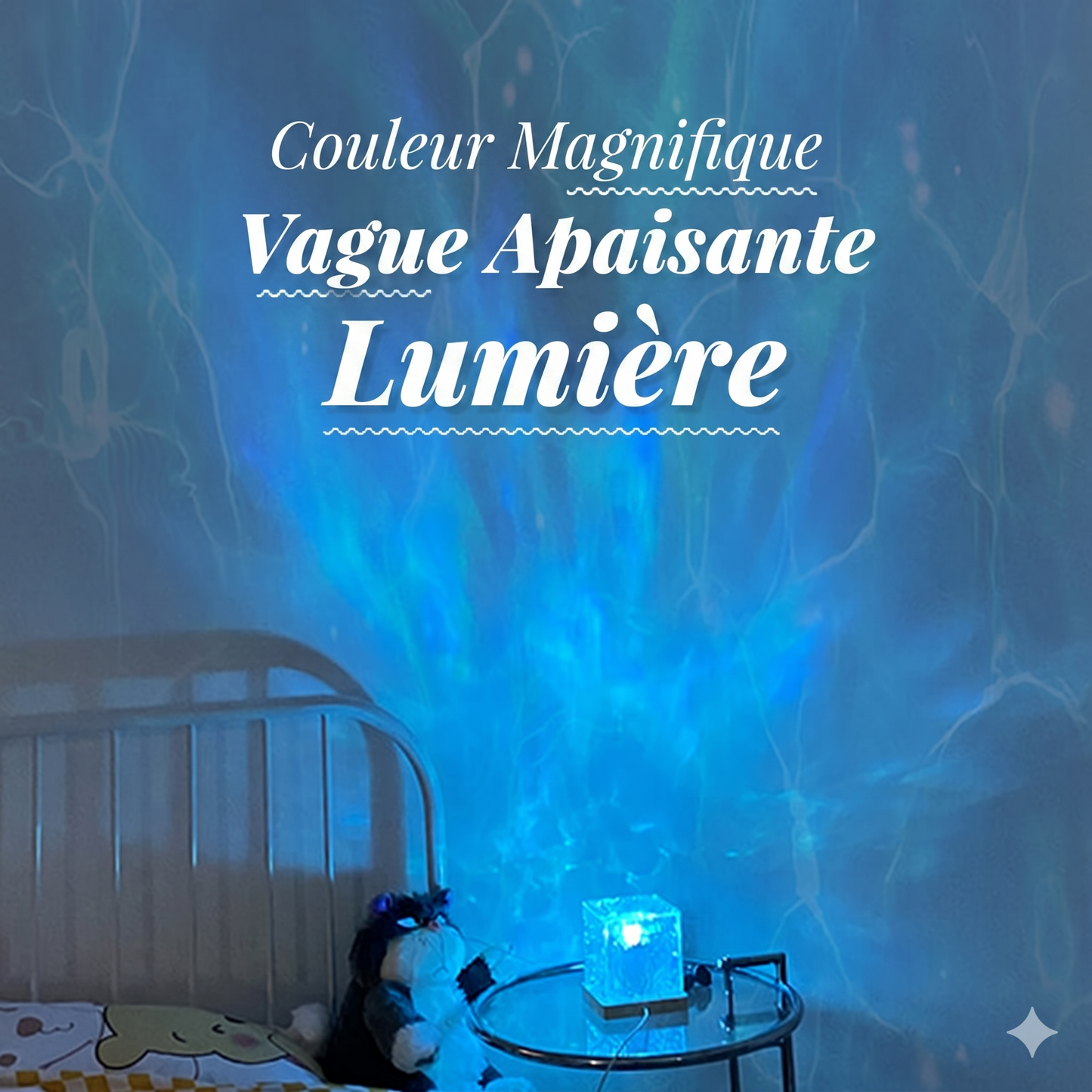 Projecteur Effet d'Eau 3D – 16 Couleurs Dynamiques