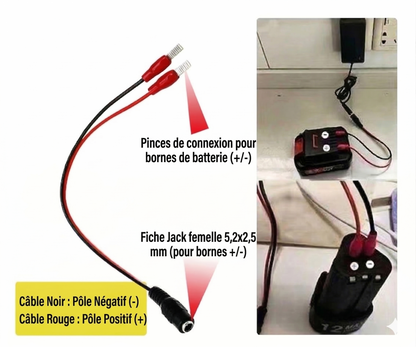 Chargeur de Batterie Lithium Universel – Chargeur Rapide pour Trottinette Électrique, Drone et Outillage (Certifié CE)