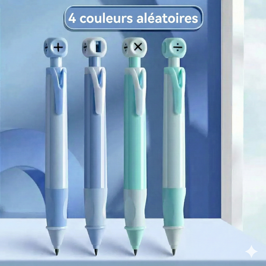 Crayon Éternel Ergonomique pour Enfants – Aide à la Posture d'Écriture et Sans Taillage