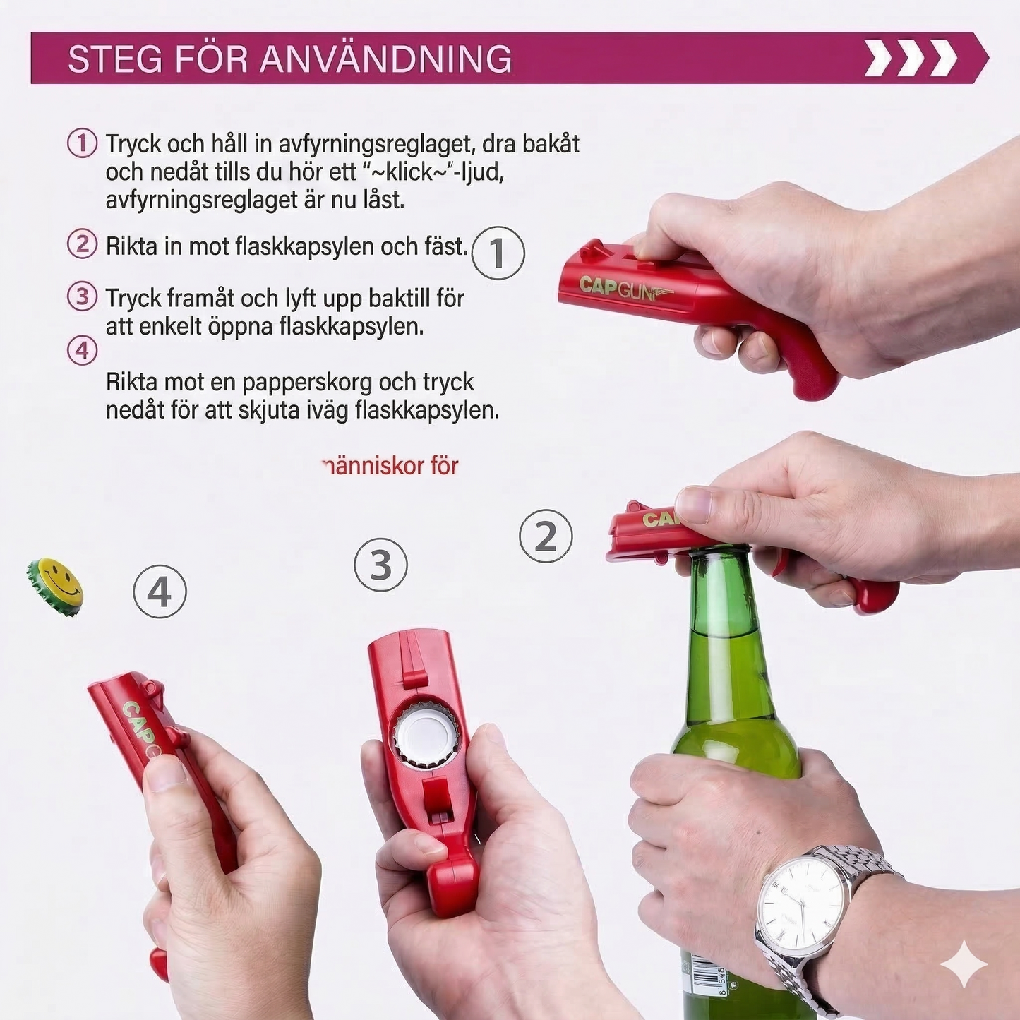 Décapsuleur Pistolet Lance-Capsules – Le Gadget Fun pour l'Apéro