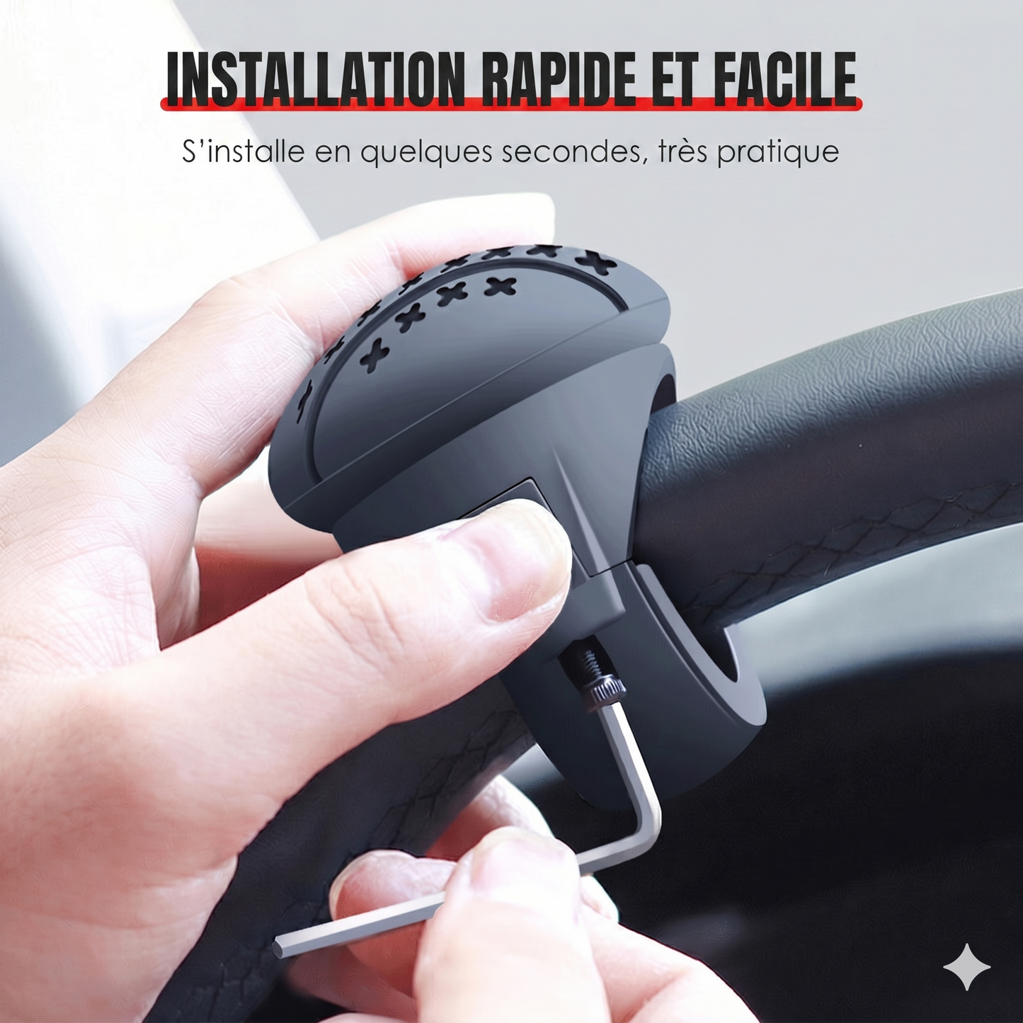 Boule de Volant Ergonomique – Conduite Fluide & Sans Effort