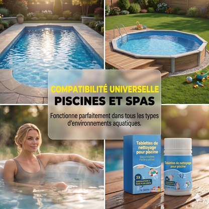 Pastilles de Nettoyage Piscine – Eau Cristalline & Protection Totale