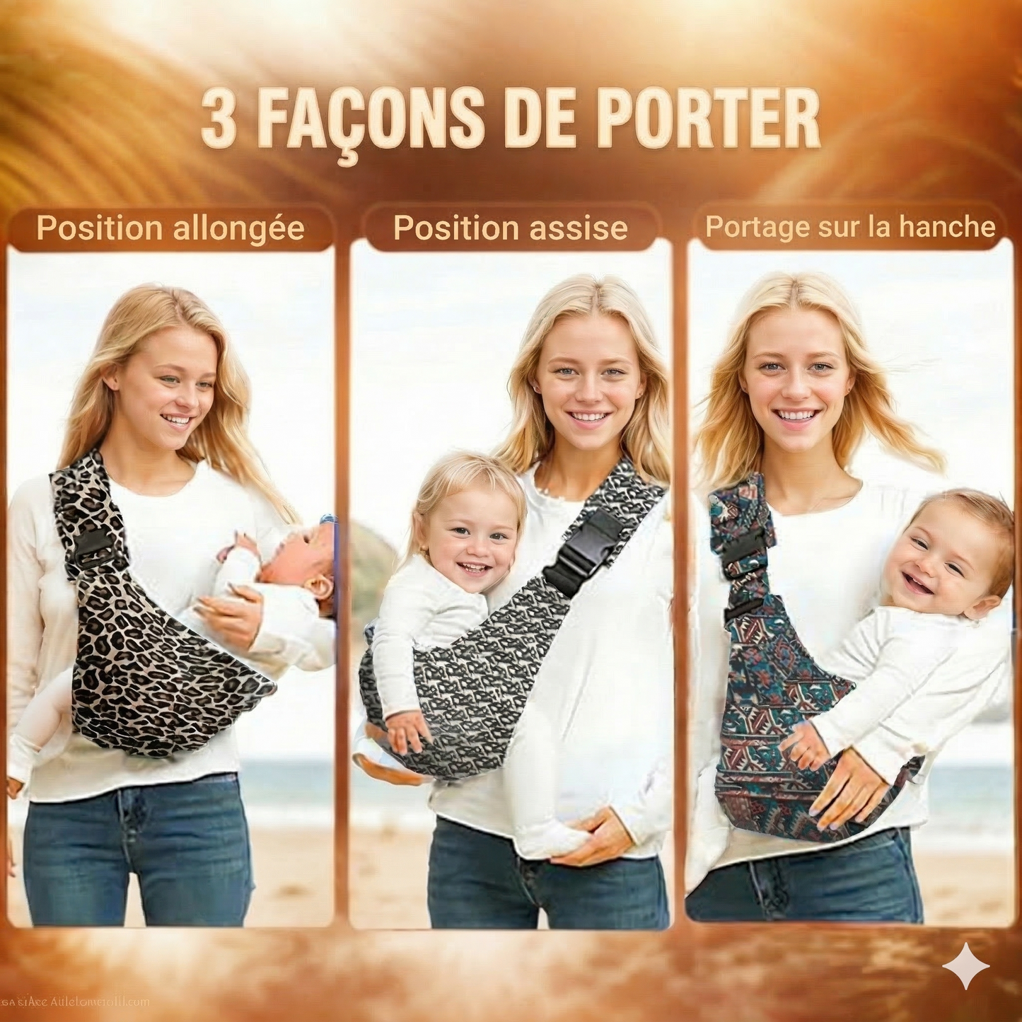 Porte-Bébé Ergonomique pour Nourrissons et Bambins (6-36 mois)