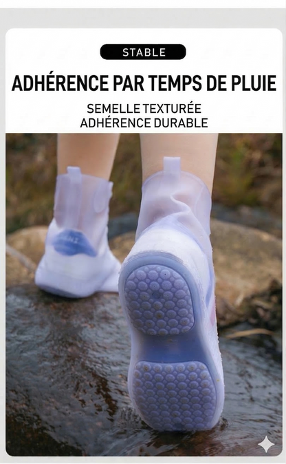 Couvre-chaussures Imperméables en Silicone – Antidérapants et Ultra-Résistants pour la Pluie