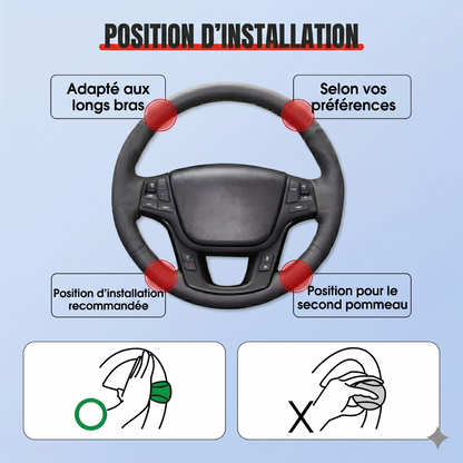 Boule de Volant Ergonomique – Conduite Fluide & Sans Effort