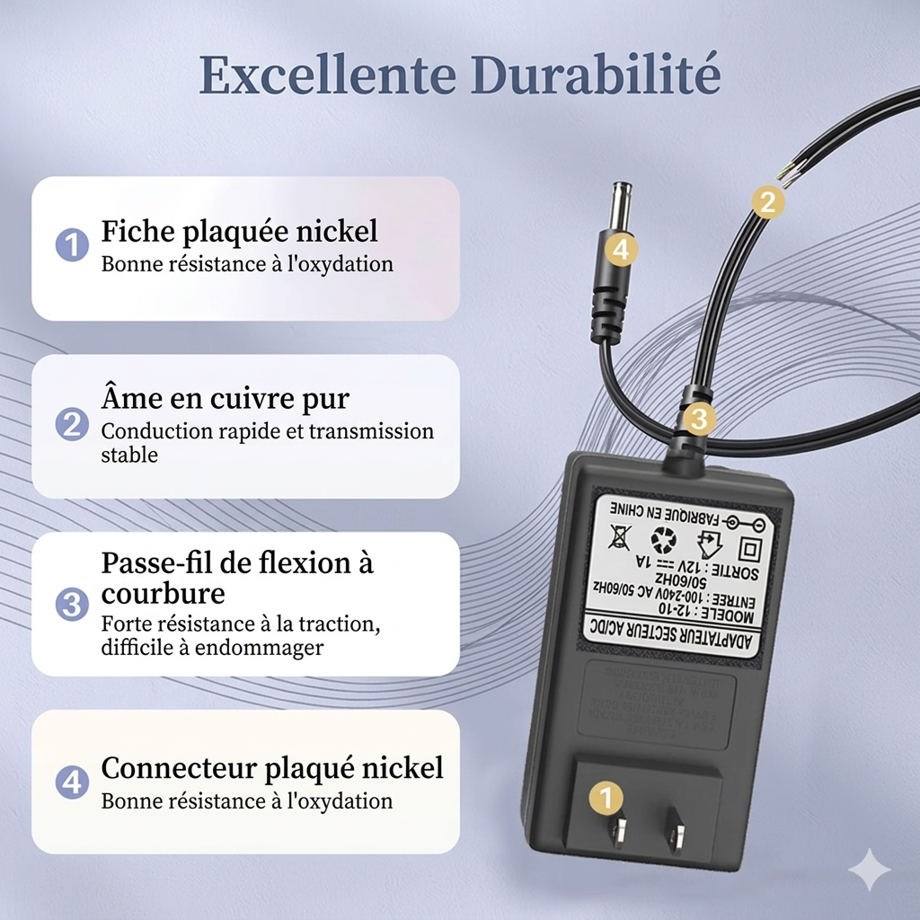 Chargeur de Batterie Lithium Universel – Chargeur Rapide pour Trottinette Électrique, Drone et Outillage (Certifié CE)