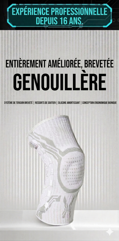 Genouillère de Compression Élastique – Prévention des Blessures et Soulagement des Douleurs (Running, Padel, Fitness)