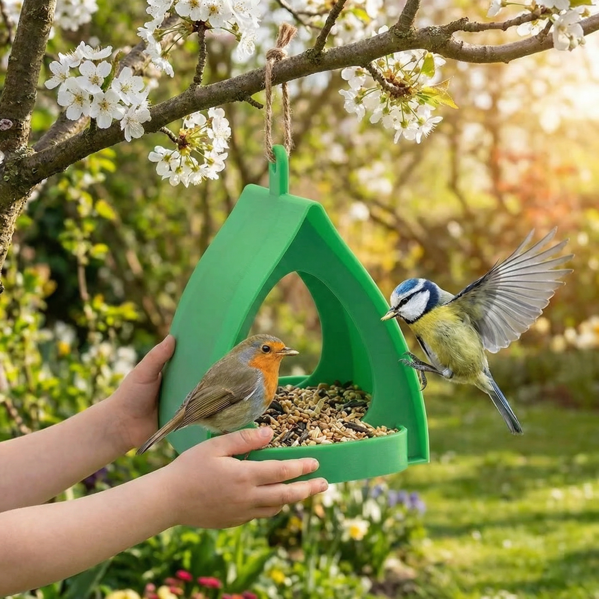 Mangeoire à oiseaux suspendue de grande capacité OmniLiving™