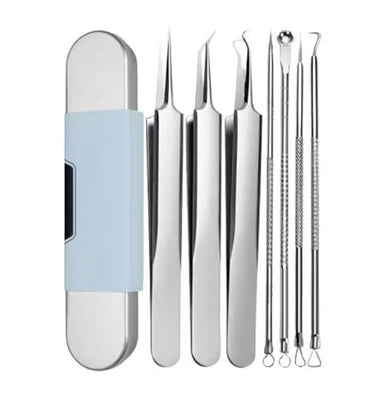 Kit Tire-Comédons en Acier Inoxydable – Outils Professionnels Anti-Points Noirs