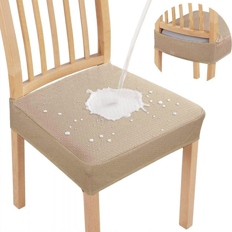 Lot de 2 Housses d'Assise de Chaise en Jacquard Imperméable – Antidérapantes et Faciles d'Entretien