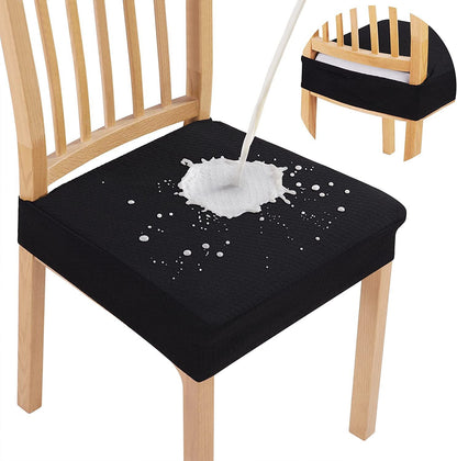 Lot de 2 Housses d'Assise de Chaise en Jacquard Imperméable – Antidérapantes et Faciles d'Entretien