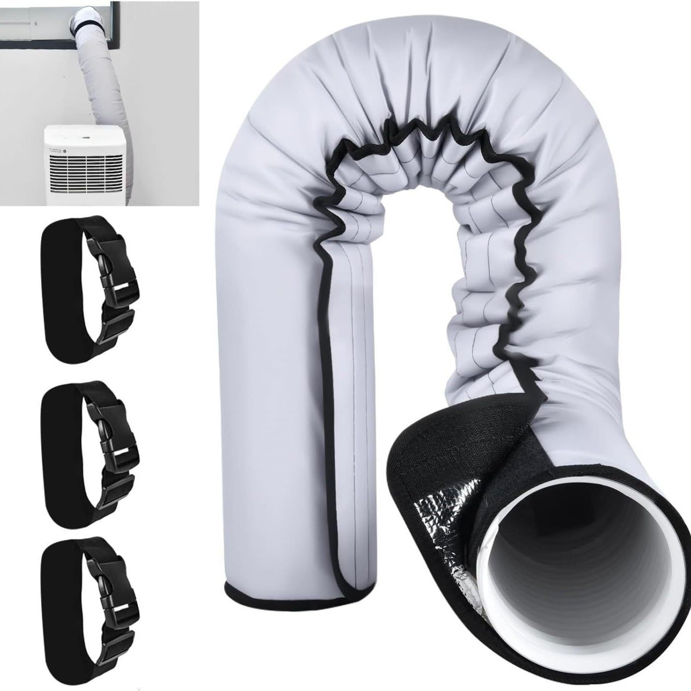 Housse Isolante à Scratch pour Tuyau de Climatisation – Réutilisable & Esthétique