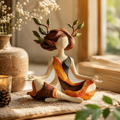 Figurine de méditation paisible OmniLiving™ | Décoration zen et esprit serein pour la maison