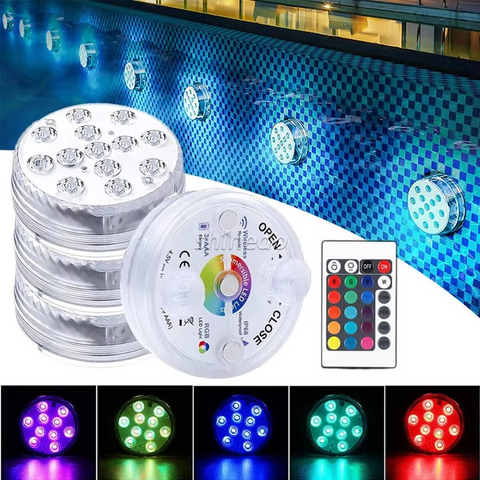 Lampe de Piscine LED RGB Étanche – 1 ACHETÉE = 1 OFFERTE (Pack de 2)