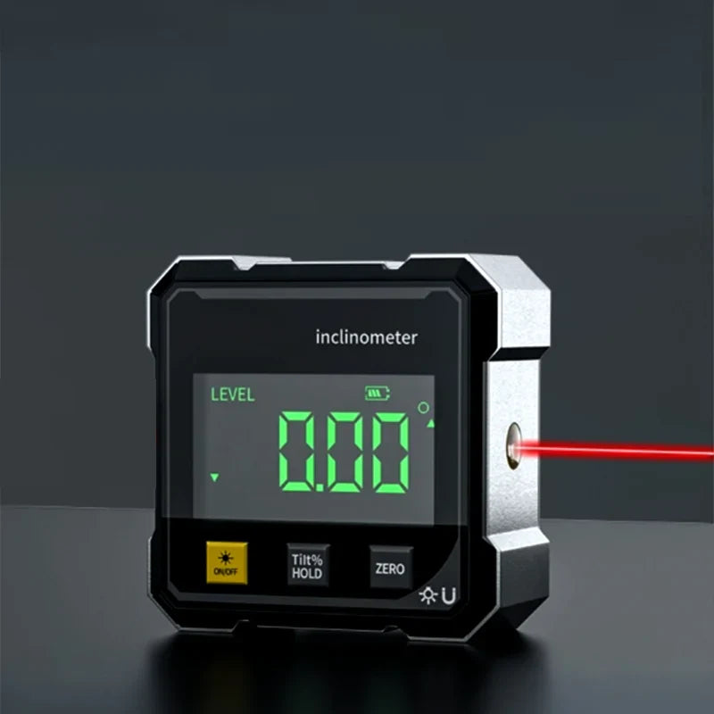 Inclinomètre Laser Magnétique Digital Vexton™ Pro – Rapporteur d'Angle Double Face de Précision