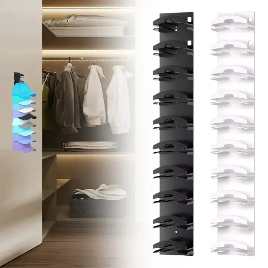 Organisateur de Casquettes Mural – Rangement Astucieux pour une Entrée Stylée