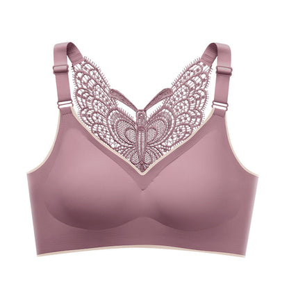 Soutien-Gorge Sans Armature avec Broderie Papillon – 1 ACHETÉ = 1 OFFERT (Pack de 2)