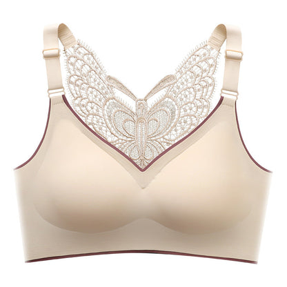 Soutien-Gorge Sans Armature avec Broderie Papillon – 1 ACHETÉ = 1 OFFERT (Pack de 2)