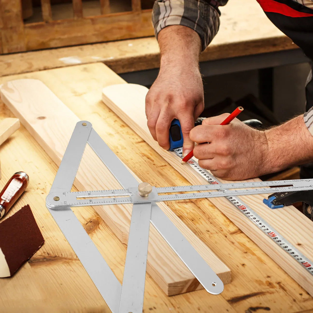 Règle Multi-Angle Professionnelle – Précision & Qualité Architecte