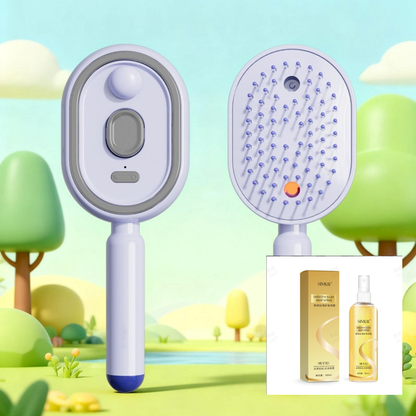 Brosse de Massage Capillaire à Brume Électrique