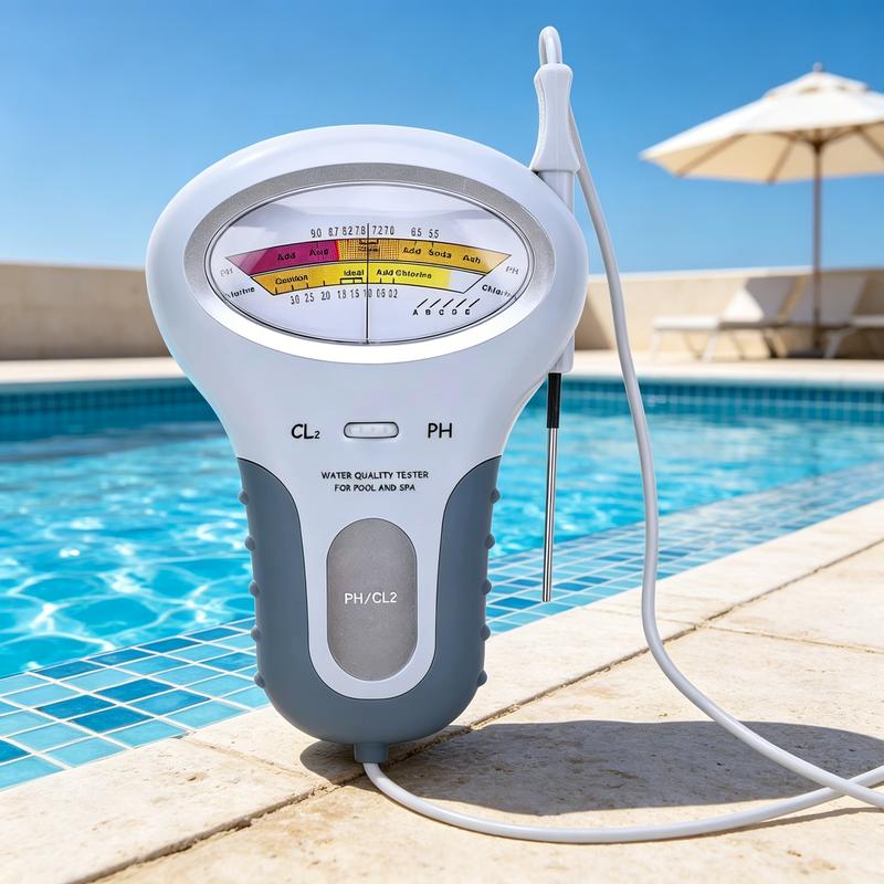 Testeur de Piscine Digital pH et Chlore – Analyseur d'Eau Rapide Sans Produits Chimiques