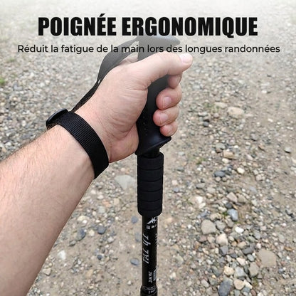 Bâtons de Randonnée Réglables en Aluminium – Robustes & Anti-Chocs