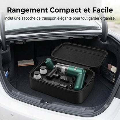 Aspirateur de Voiture Sans Fil Puissant – Compact & Haute Puissance d'Aspiration