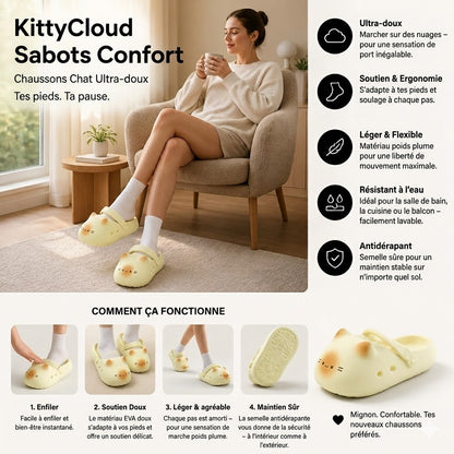 Chaussons Chat Ultra-Moelleux – KittyCloud™