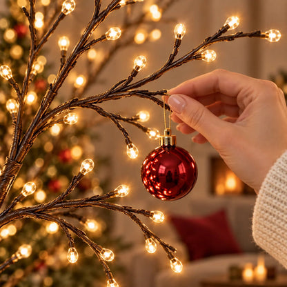 VaraLiving™ Guirlande LED Branches de Saule (Blanc Chaud, 8 Modes)