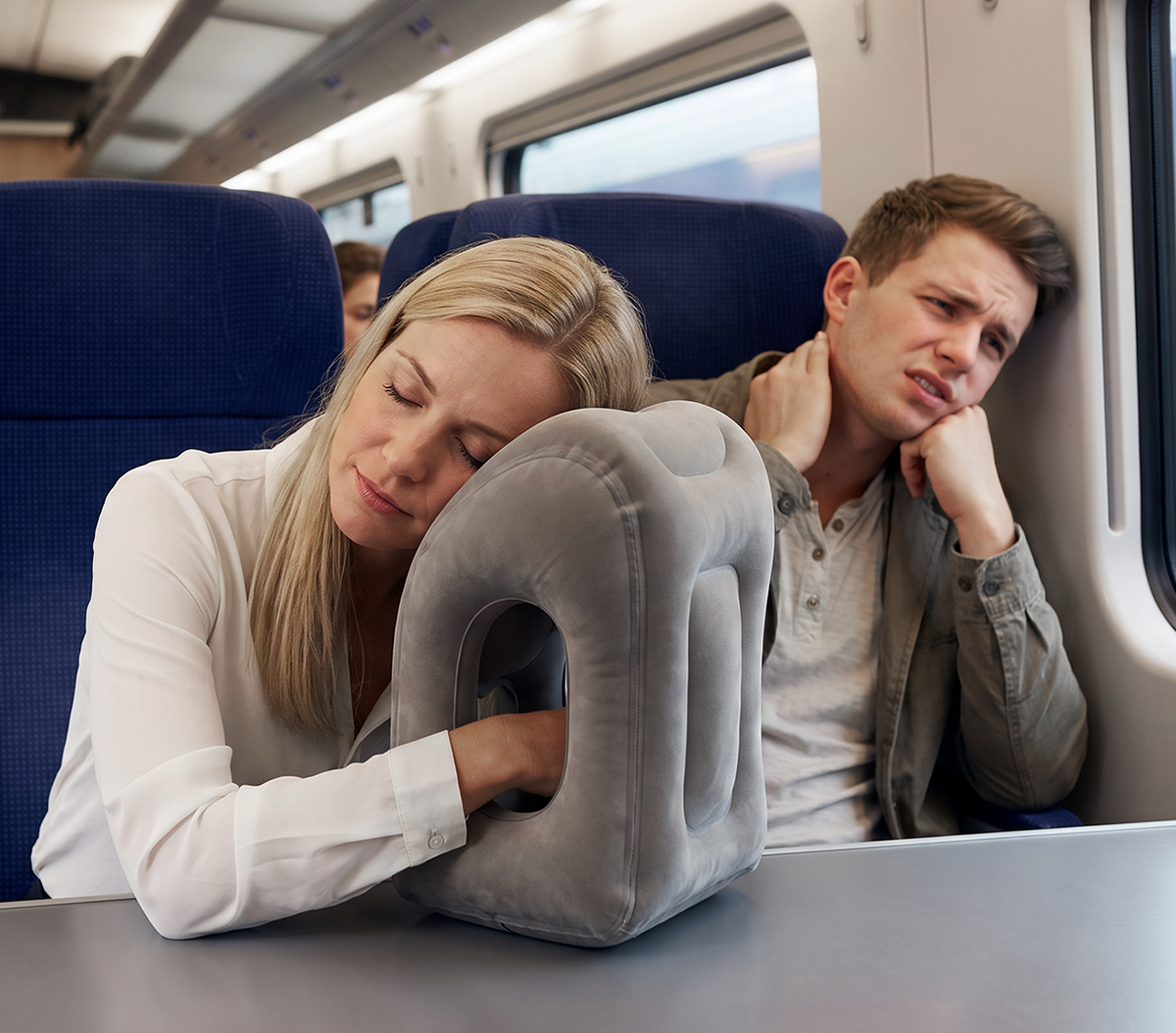 VaraLiving™ Coussin de Voyage Gonflable Ergonomique (Support 360°)