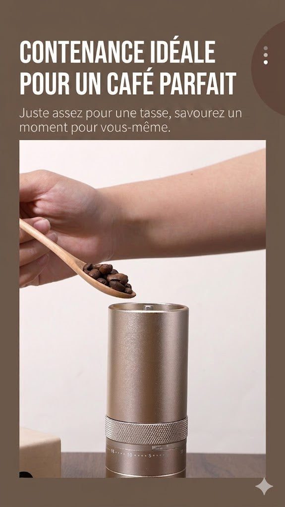 Moulin à Café Manuel – Inox Premium