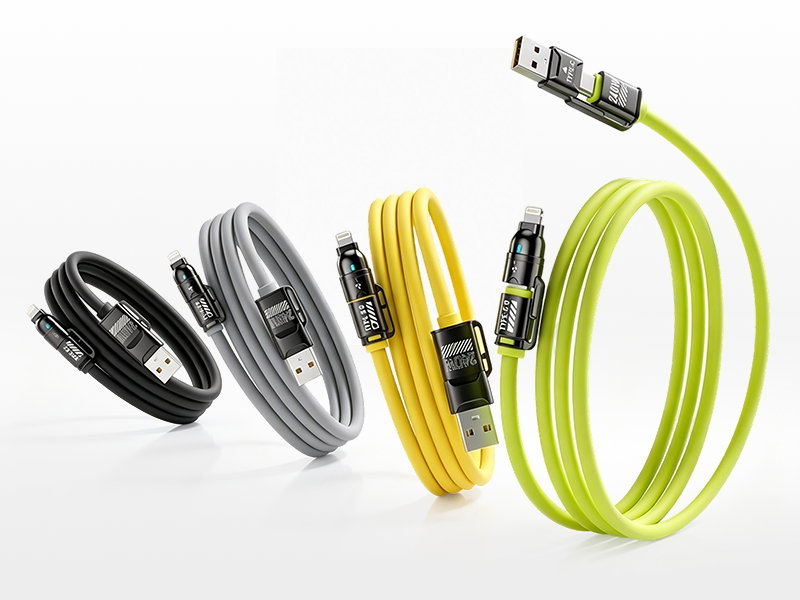 Câble de charge multiple 240W FISHING™ | USB-C et Lightning universel