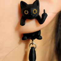 Motif chat (1 paire - 2 pièces)