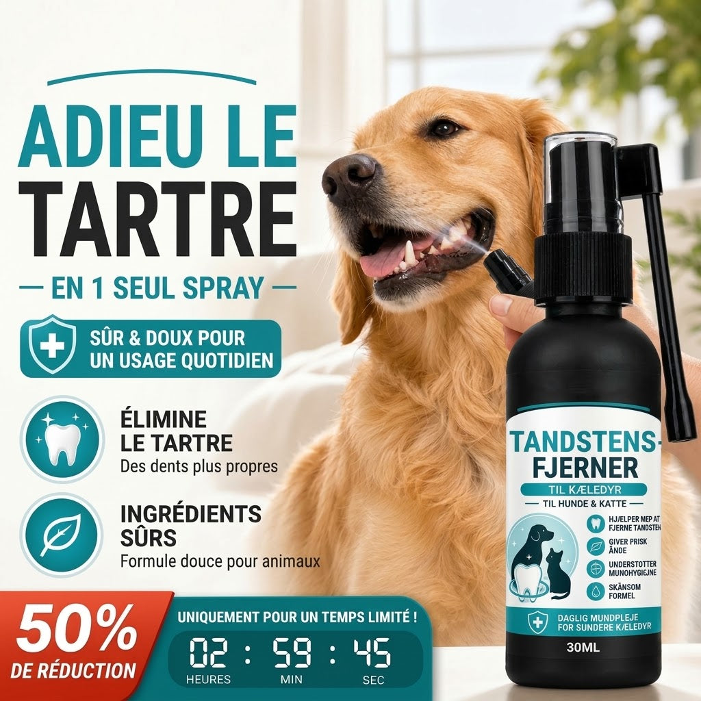 VaraLiving™ Spray Dentaire Vétérinaire (Chiens & Chats)