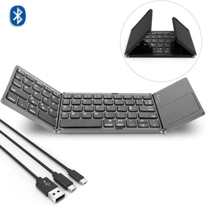 SilkEase™ Clavier Bluetooth Sans Fil Pliable | Mini Clavier Universel & Portable