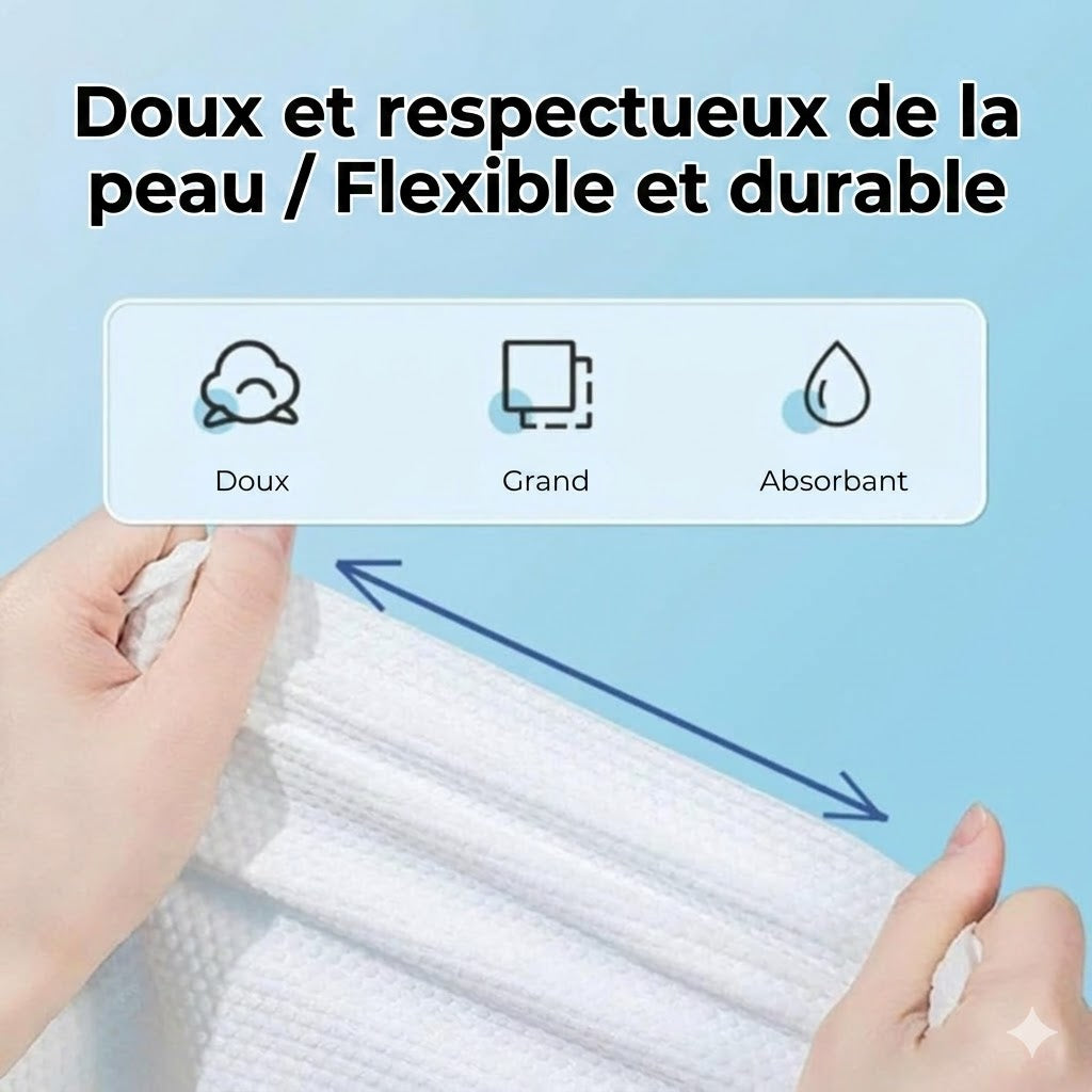 Serviettes Compressées en Coton – Ultra-Portables
