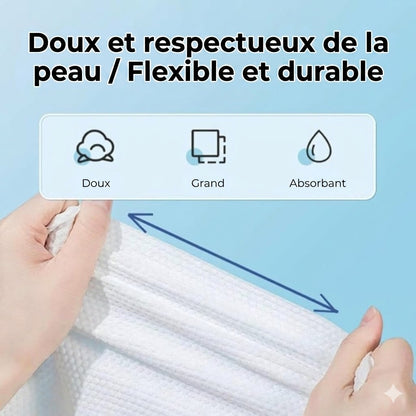 Serviettes Compressées en Coton – Ultra-Portables