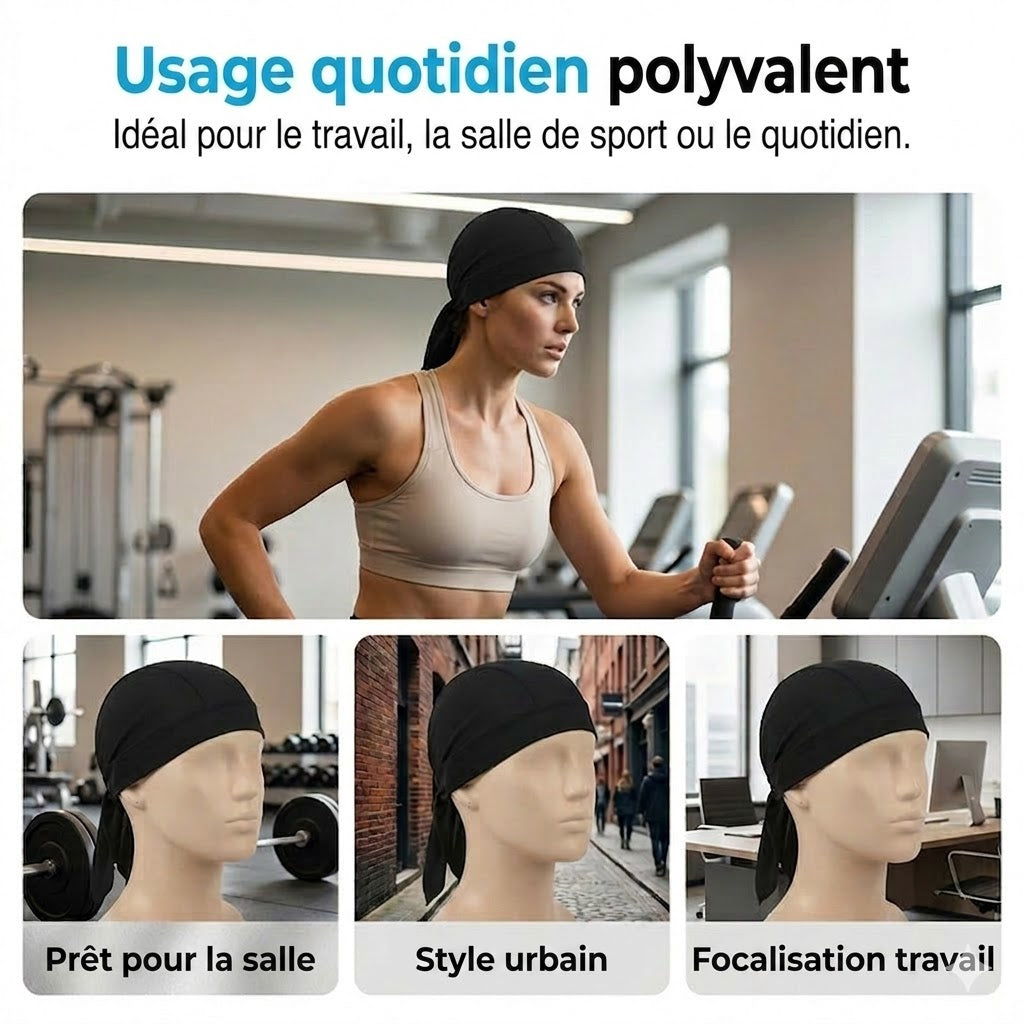 OFFRE : 1 ACHETÉ = 1 OFFERT ! 💨 Bandana de Sport Respirant – Ajustable & Anti-Transpiration