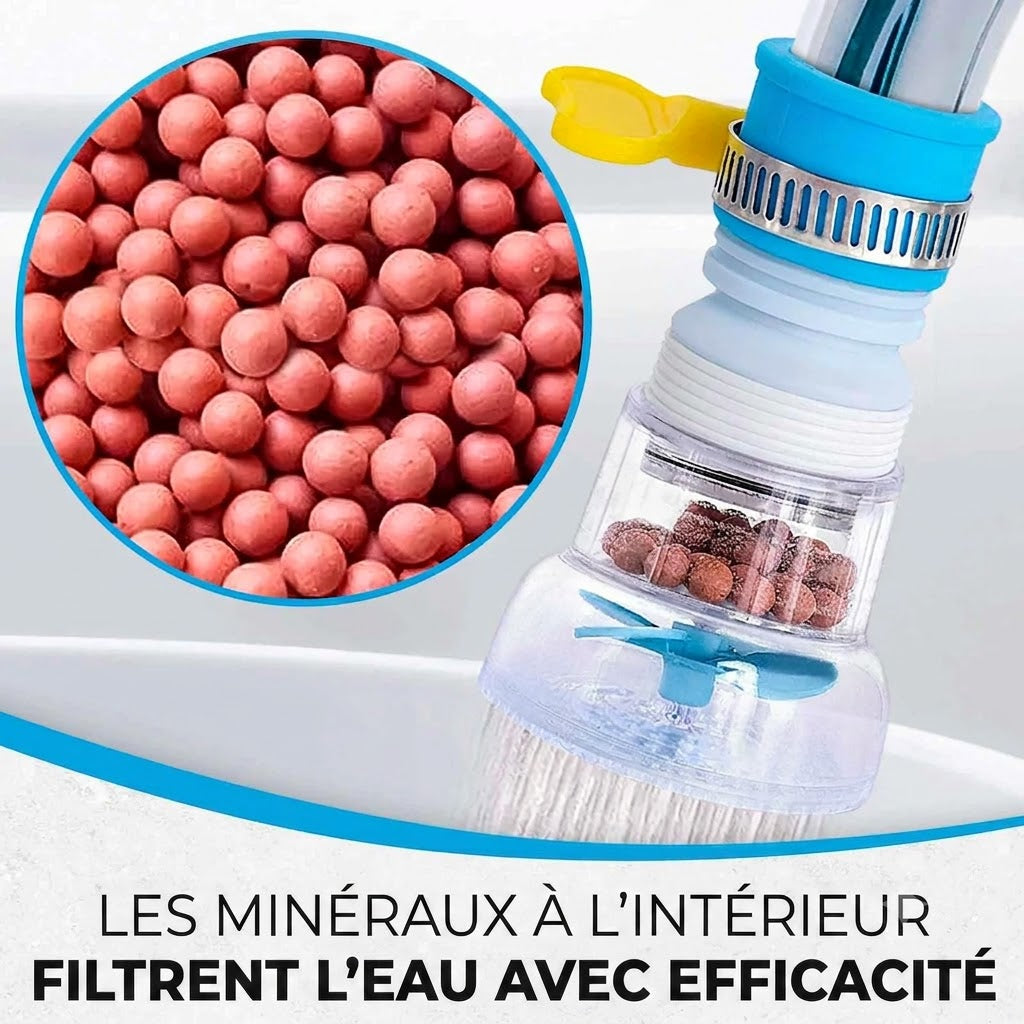 Extension de Robinet Haute Pression avec Hélice & Filtre – Économiseur d'Eau Universel