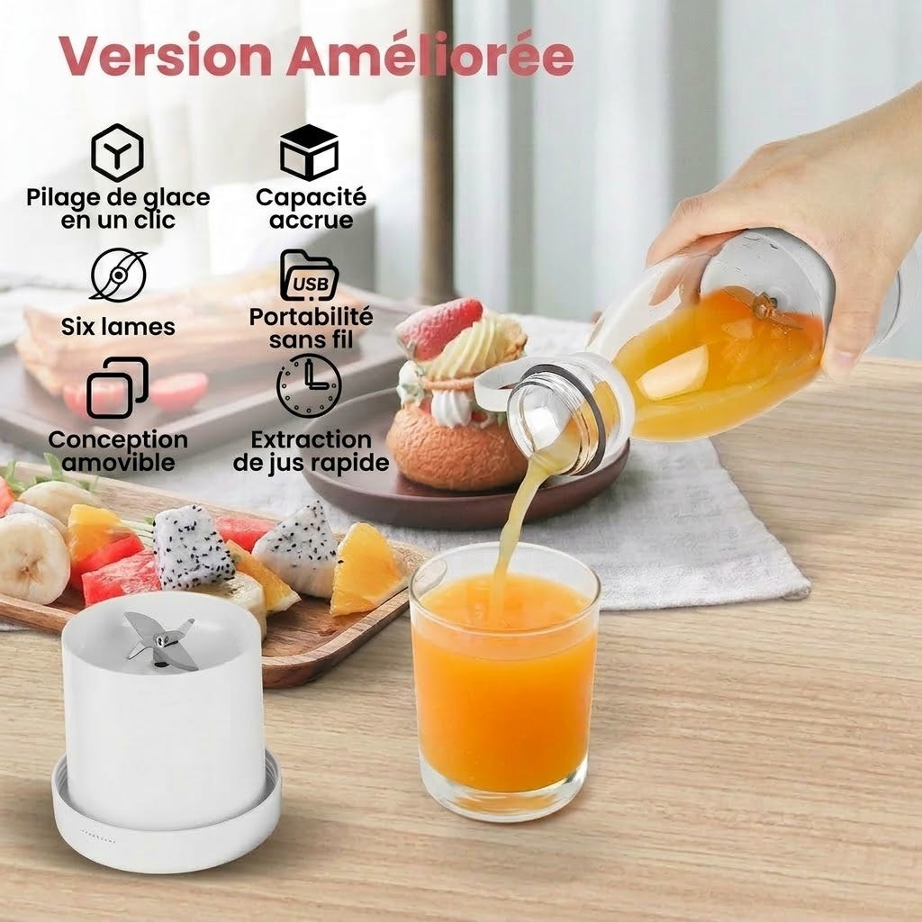 OmniLiving™ Mini Blender Portable Sans Fil Rechargeable