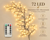 72 LED – USB (8 Modes + Télécommande)