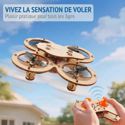 Drone en Bois DIY – Kit Scientifique STEM