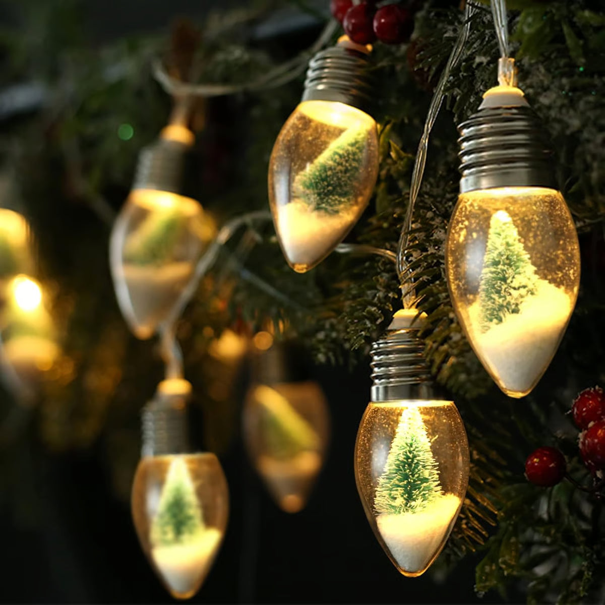 VaraLiving™ Guirlande LED Ampoules de Noël (Intérieur & Extérieur)