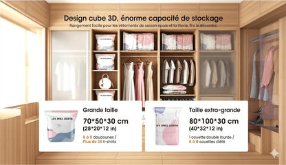 Sac de Compression 3D Sans Pompe
