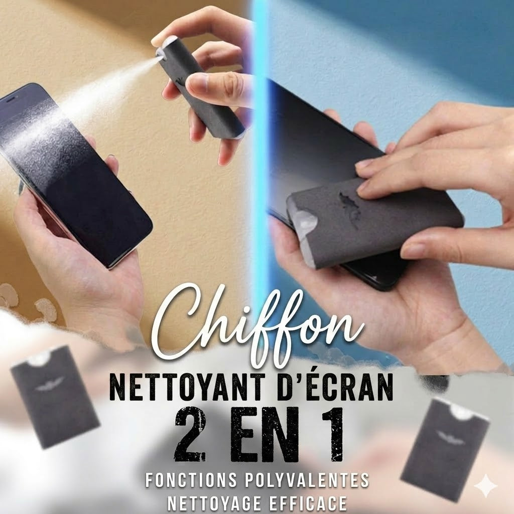 Nettoyeur d'Écran 2-en-1 – Portable & Lavable